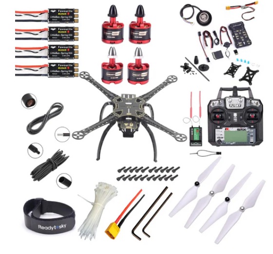 Pixhawk 2.4.8 Combo Kit Flight Controller With GPS S500 Quadcopter with Plastic landing gear Advance Drone Kit -Flysky - i6x SKU: