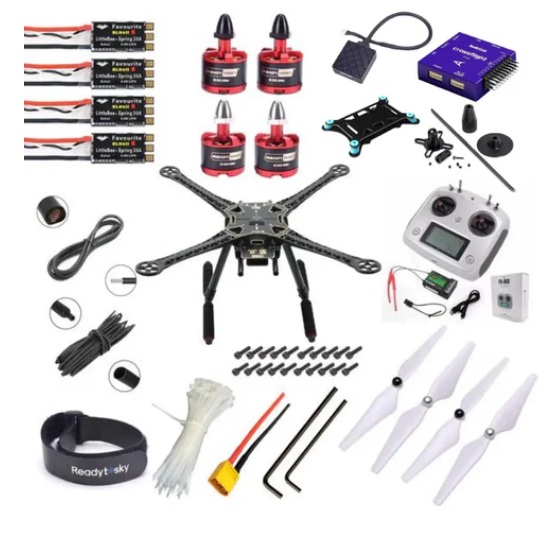 Radiolink Crossflight Flight Controller With GPS TS100 S500 Quadcopter with carbon fibre landing gear Advance Drone Kit - Flysky - i6s